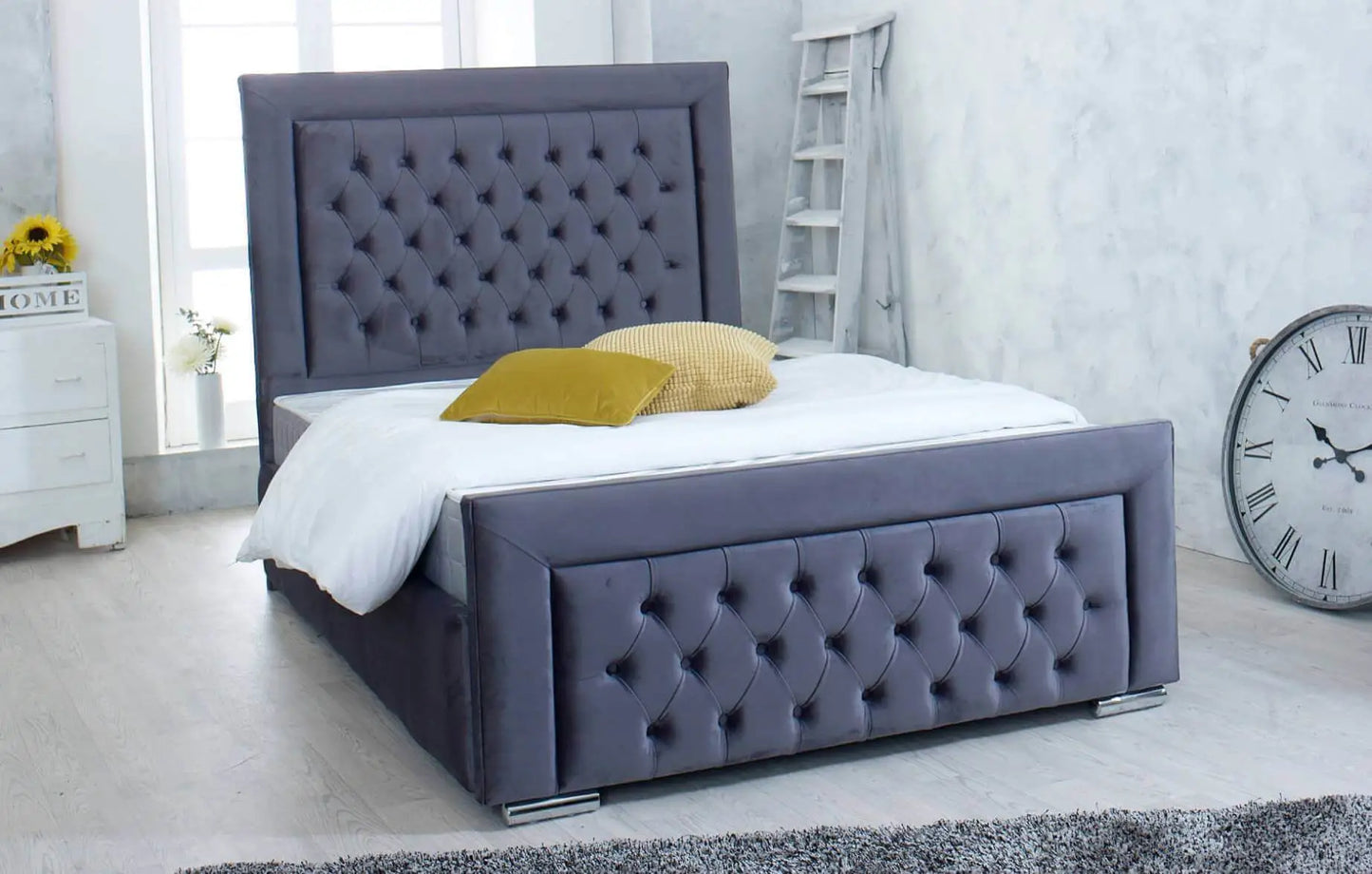 Heaven Luxury Buttoned Bed Frame
