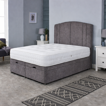 Montreal Divan Ottoman With 54" Lined Headboard