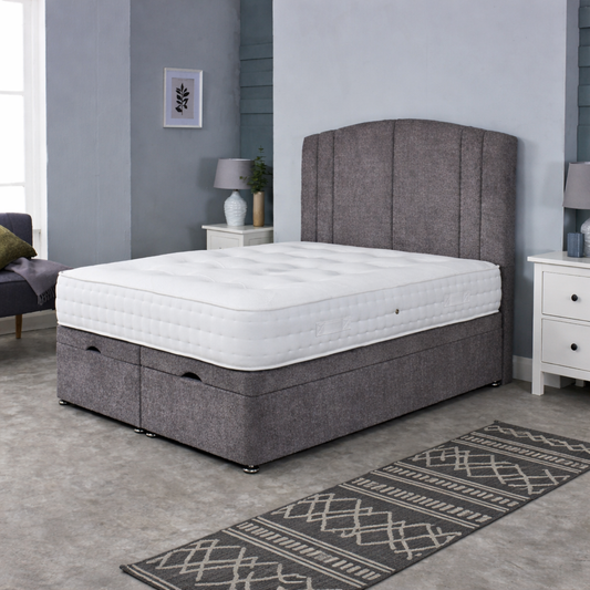 Montreal Divan Ottoman With 54" Lined Headboard