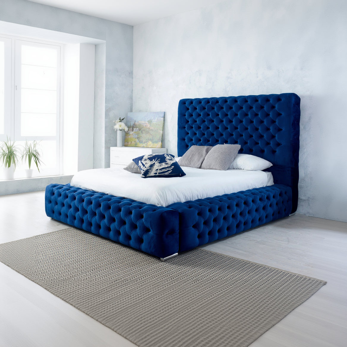 Harbour Thick Sides Buttoned Bed Frame