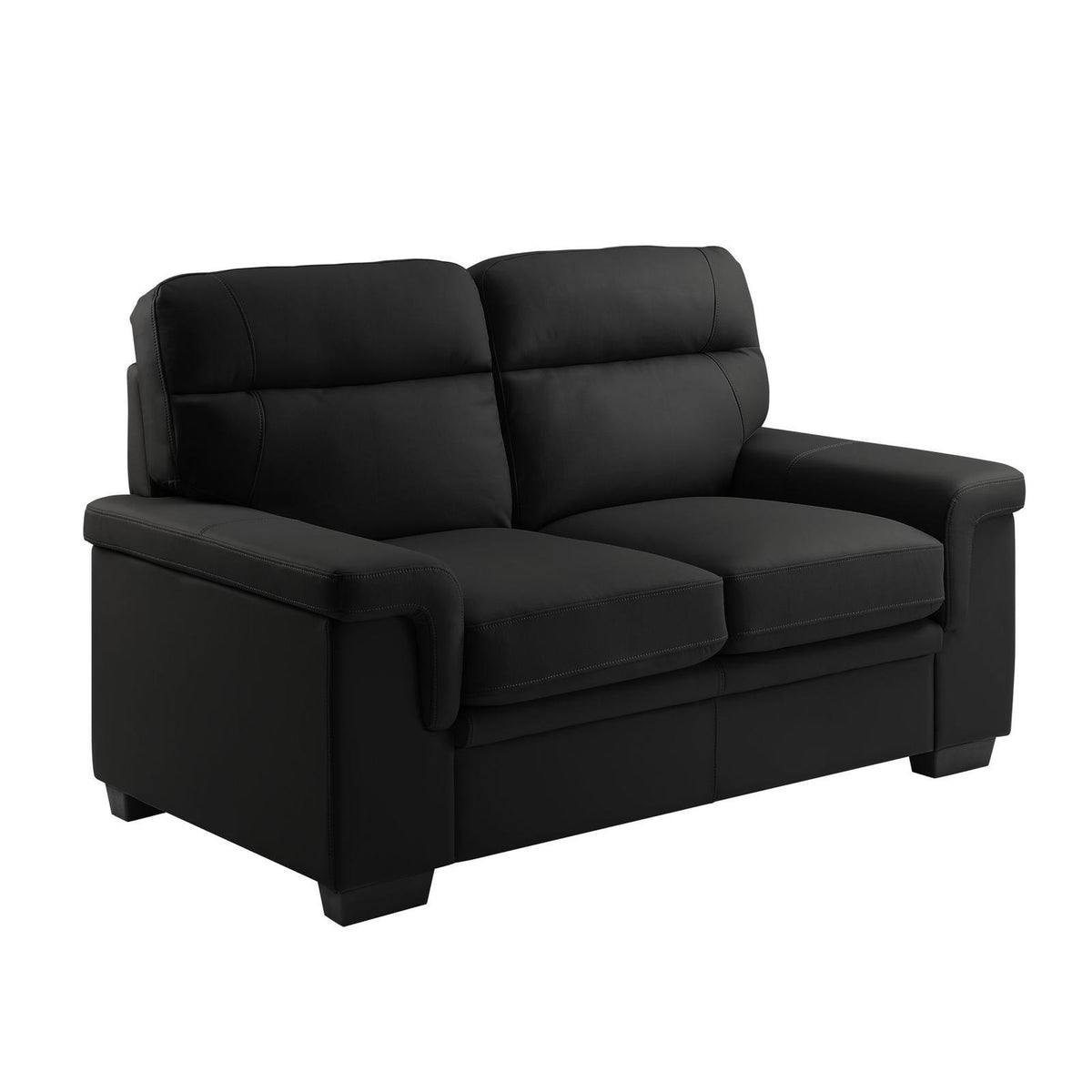 Zanotto Tech Leather Black 3+2 Sofa Set