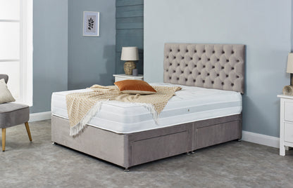 Vianna Divan Bed With Chesterfield Headboard