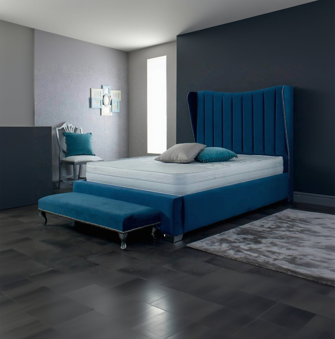 Berlin Wing Back Bed Frame