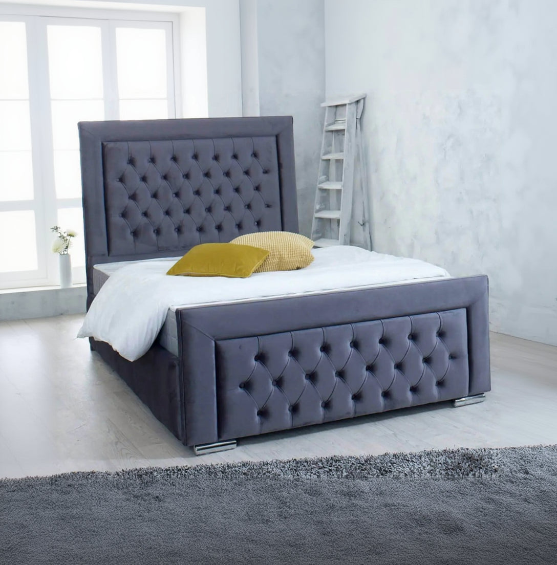 Heaven Luxury Buttoned Bed Frame