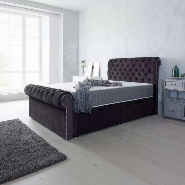 Park lane Ottoman With Scroll Head And Footboard