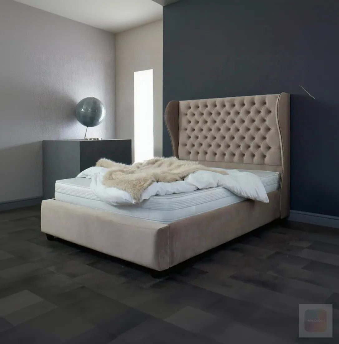 Trafford Wing Back Chesterfield Bed Frame